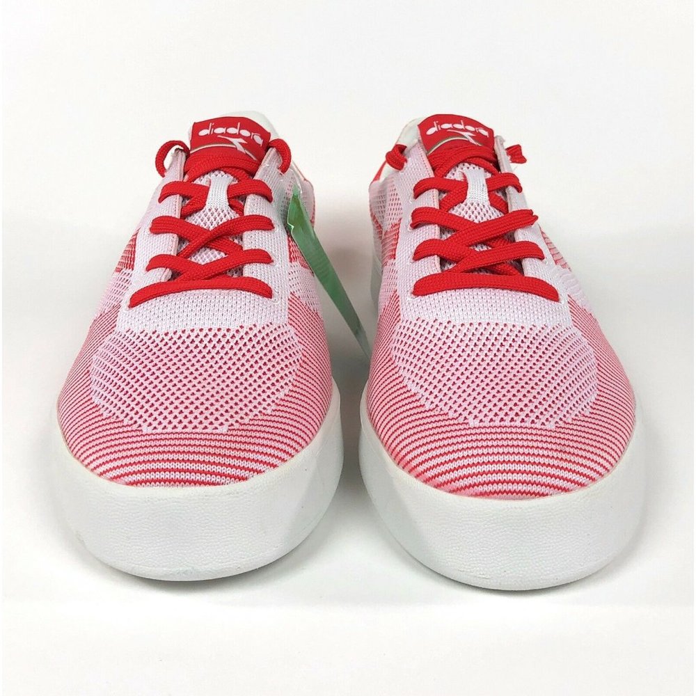 Diadora B. Elite SPW Weave Red White Low Shoes - Picture 4 of 9